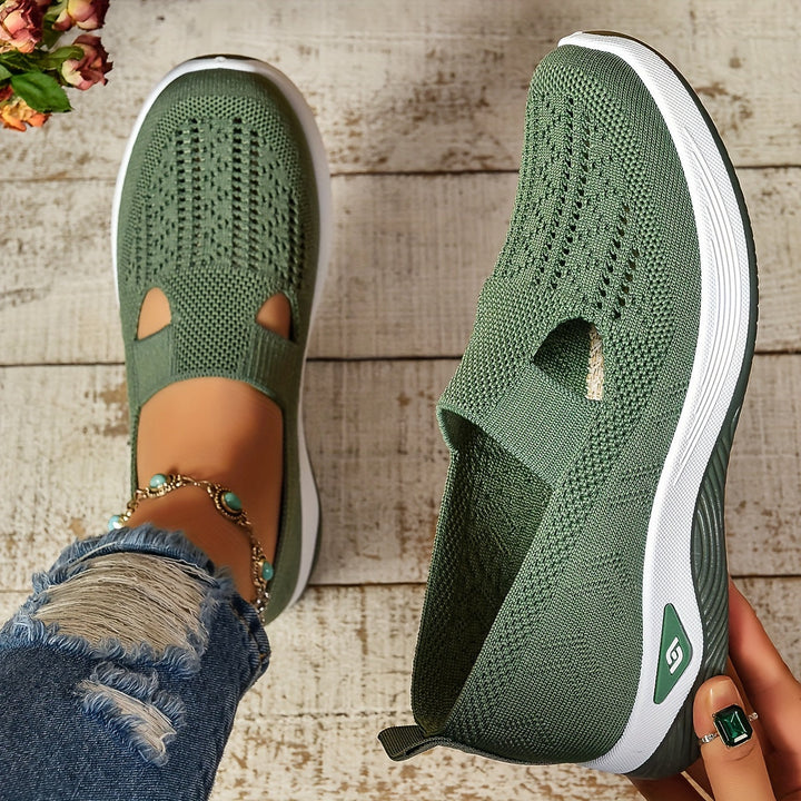 Dorothy | Breathable Knit Slip-On Sneakers