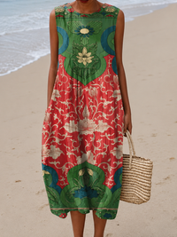 Vera™ Boho Midi Dress - Multicolor