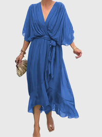 Bethany | Elegant Dress - Navy Blue