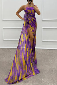 Mia™ | Vibrant Draped Dress - Purple