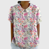 Bonnie | Vintage Floral Blouse - White 6