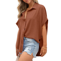 KAYCEE™ - Smart Casual Button Down Shirts - Brown