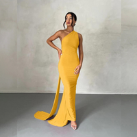 Karilyn™ | Elegant Sleeveless Evening Halter Bodycon Dress - Yellow