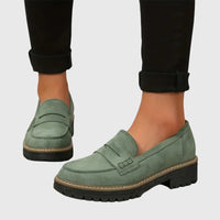Elegant Non-Slip Timeless Real Leather Loafers - Green