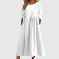 Thalyvia | Comfortable Dress - White