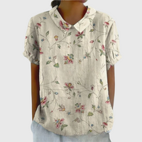 Bonnie | Vintage Floral Blouse - White 5