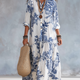 White & Blue Floral