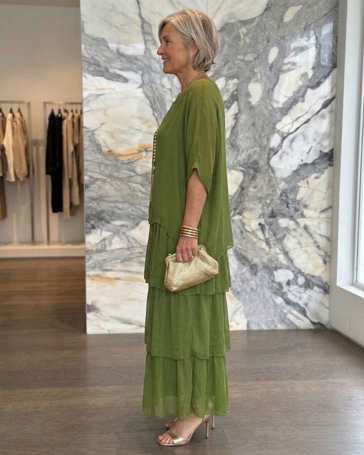 Lara | Elegant Flowing Maxi Dress