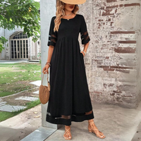 Cerelia | Flattering Tummy-Smoothing Midi Dress - Black