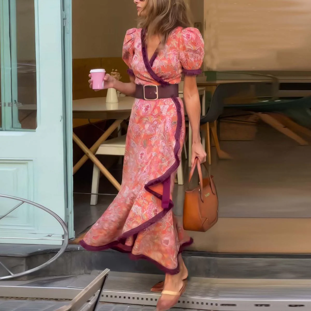 Tess™ | Elegant Pink Maxi Dress