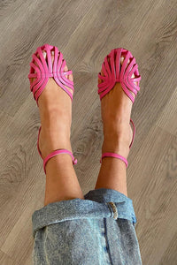 Gia - Golden Jewel Sandals - Pink