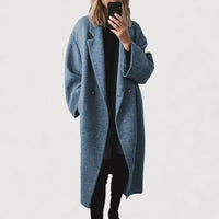 NADIA | Classic Wool Coat - Blue