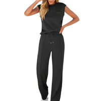 KAIYA – Casual Summer Lounge Co-Ord - Black