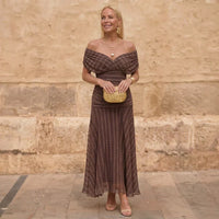 Sienna | Geometric Flow Dress - S