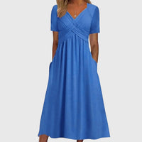 Viola™ | Midi Dress with Tummy Control - Blue