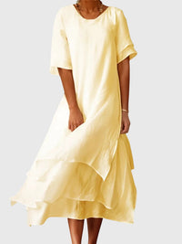 April™ | Elegant Dress - Yellow