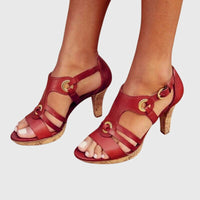 Carla™ | Orthopedic Heels - Scarlet Red