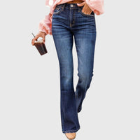 Ayla | Comfortable Women Stretch Pants - Deep Blue