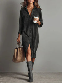 Margot | Casual Elegant Dress - Grey