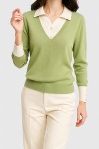 Jovi | Elegant Sweater - Lime