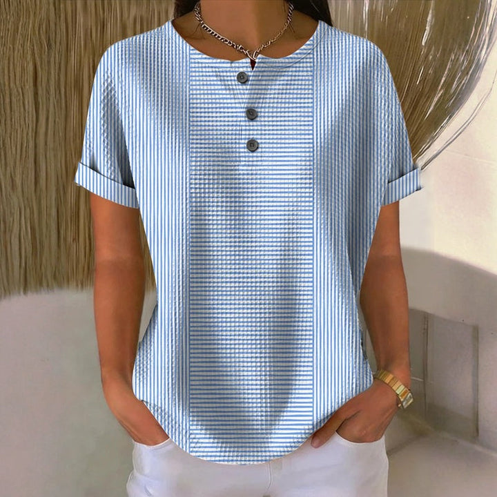 Casual Striped Blouse