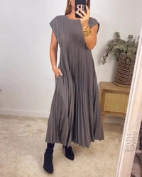 Leah Timeless Comfort Dress - Gray
