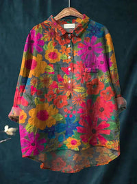 GIANNA™ - Plant Art Shirt - S