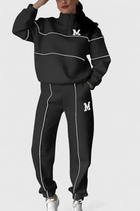 Thalynnae | Comfortable Sweater and Pants Set - Black