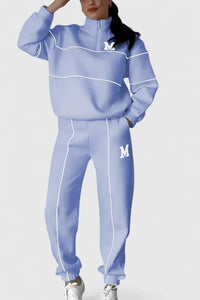 Thalynnae | Comfortable Sweater and Pants Set - Blue