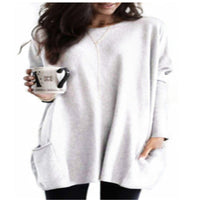 PAYONG™ - Casual Long Sleeve Lightweight Sweatshirt - White