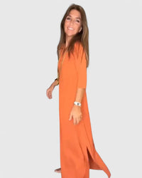Serynahh | Elegant Women Maxi Dress - Orange