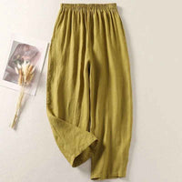 Soft Linen Pants - Olive