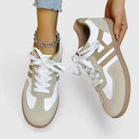Delyziah | Orthopedic Sneakers - Khaki & White