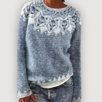 LUCY – SHEEP KNIT JUMPER - Snow Wolf
