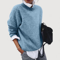 MARLA – RELAXED KNIT JUMPER - Blue