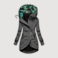 ELLE – COSY HOODED JACKET - Grey