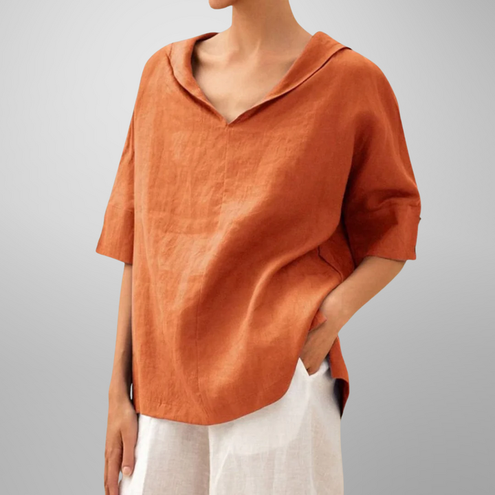 Lucy™ | Women Cotton Loose-Fitting Blouse