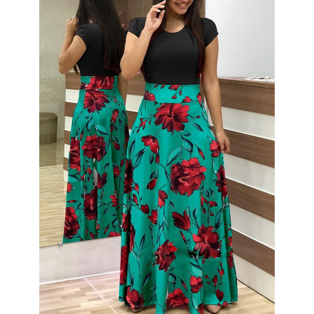 Evalise™ | Elegant Floral Bodycon Maxi Dress