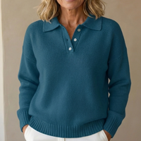 Emma - Soft Knit Sweater - Dark Blue