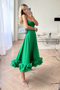 Mila™ | Elegant Flowing Dress - Green