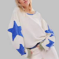 PETIT™ - Casual Summer Loose Long-Sleeve Streetwear Top - Blue White