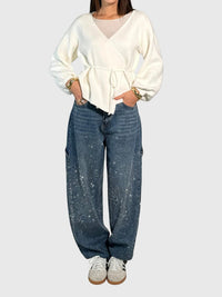 Stella™ | Women Diamond Pants - Dark Blue