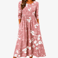 Blush Bloom Grace Pocket Midi Dress - S