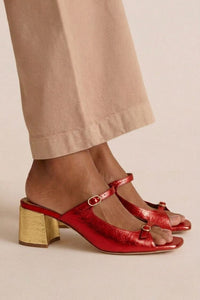 Rita - Riviera Elegance Sandals - Red