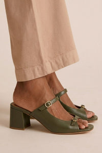 Rita - Riviera Elegance Sandals - Military Green