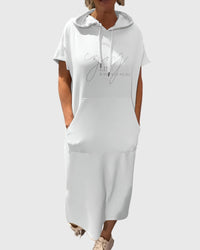 Marlowe™ | Casual Hoodie Dress - White