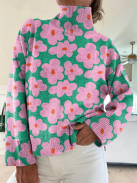 Aspen | Floral Knit Sweater - Multicolour