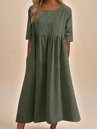 Miranda | Classic Sleeve Dress - Green