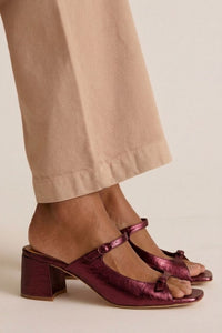 Rita - Riviera Elegance Sandals - Plum