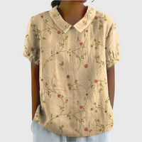 Bonnie | Vintage Floral Blouse - Yellow
